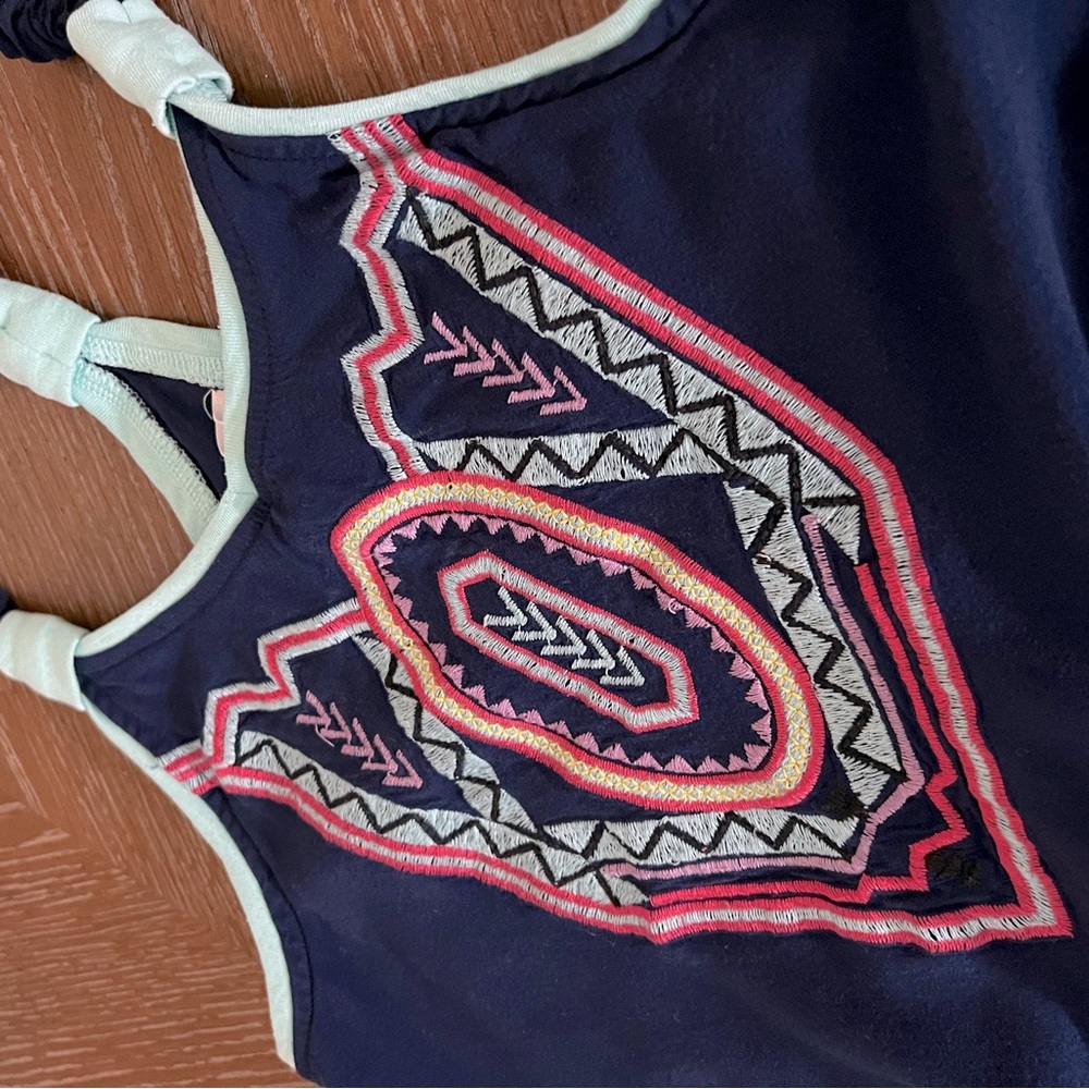 Xhiliration Embroidered Romper - Picture 4 of 9